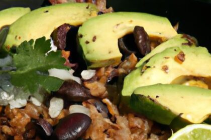 Savor the Spice: Chili Crisp Fried Rice with Black Beans & Avocado