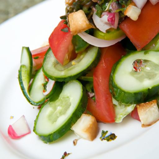 Fresh Flavors Unveiled: Crafting Tomato Cucumber Fattoush