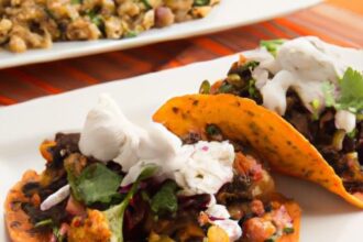 Spicy Buffalo Cauliflower & Black Bean Tacos: A Flavor Fiesta