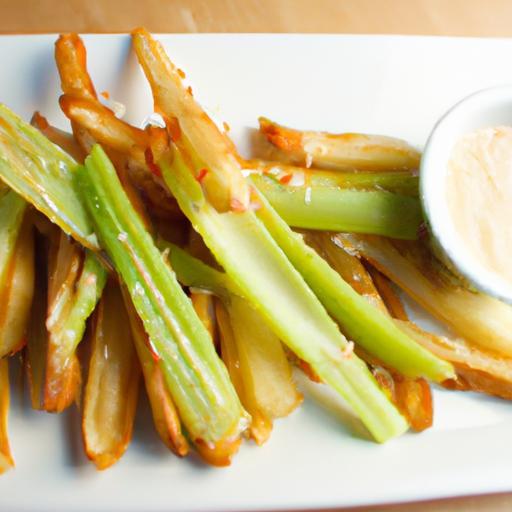 Crunchy Yuca Fries with Zesty Wasabi Aioli Delight
