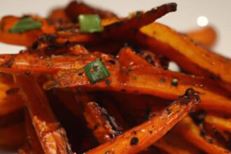 Golden Glow: Baked Carrot Fries with Turmeric & Cumin Twist