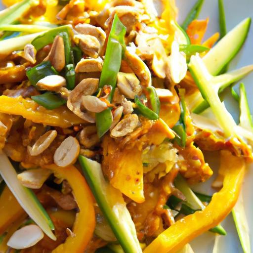 Crunchy Asian Tempeh Slaw with Zesty Sesame Dressing