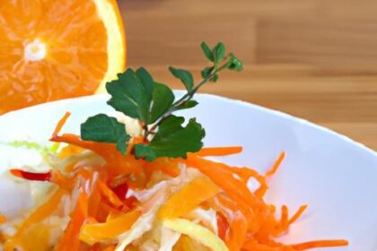 Zesty Carrot & Apple Coleslaw with Bright Lemon Dressing