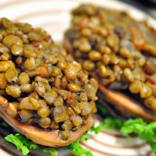 Savor BBQ Lentil-Stuffed Portobello Mushrooms Delight