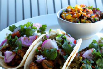 Spicy Buffalo Cauliflower & Black Bean Tacos: A Flavor Twist