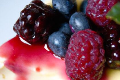 Creamy Greek Yogurt Cheesecake with Vibrant Berry Topping