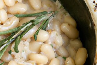 Rosemary White Bean Dip with Crispy Garlic: A Savory Delight