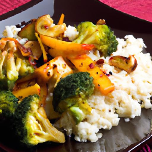 Vibrant Cauliflower Rice Stir-Fry: Tofu & Veggie Delight