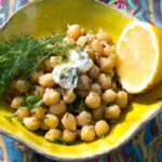 Zesty Warm Chickpea Salad with Lemon & Fresh Dill Twist