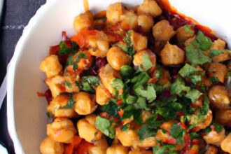 Fiery Harissa-Spiced Chickpea Stew: A Flavorful Delight
