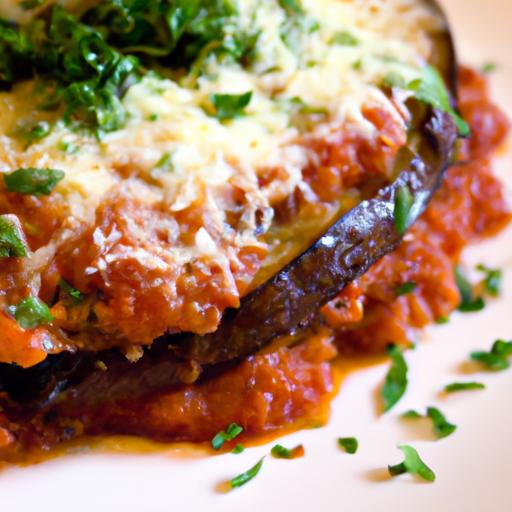 Delicious Low-carb⁢ Eggplant Parmesan with Zesty Marinara Twist