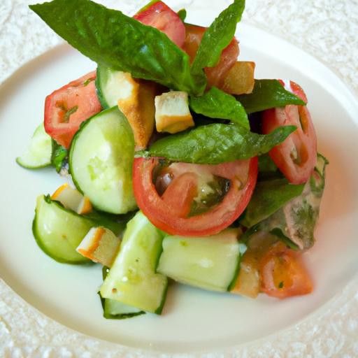Fresh Flavors unveiled: Crafting Tomato Cucumber Fattoush
