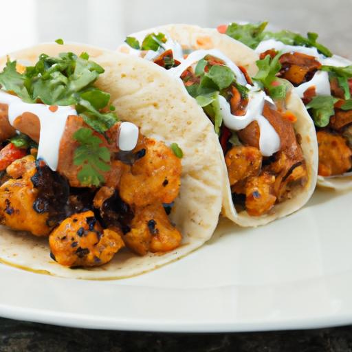 Spicy Buffalo Cauliflower & Black Bean Tacos: A Flavor Twist