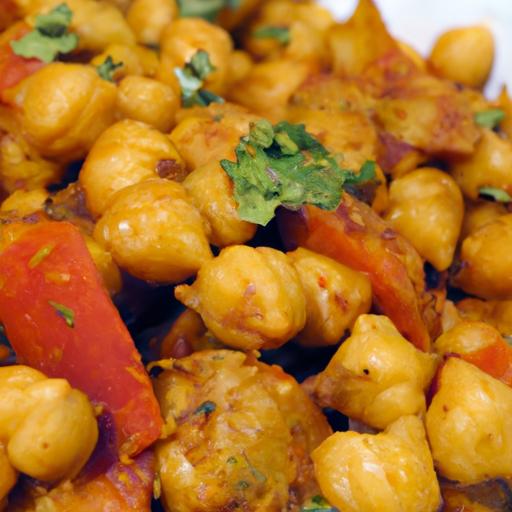 Hearty Vegan chickpea & Sweet Potato Tikka Masala Recipe