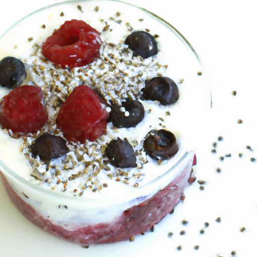 Deliciously Healthy: Chia Pudding with Coconut ‌& berries
