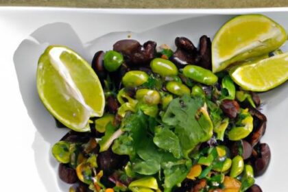 Zesty Edamame & Black Bean Salad with Tangy Lime Vinaigrette