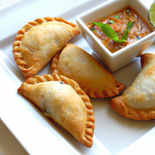 Thai-Inspired Empanadas with Zesty Coconut Peanut Dip