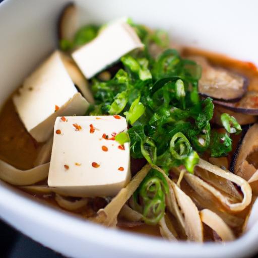 Umami Bliss: Miso & Tofu Ramen with Savory Mushrooms