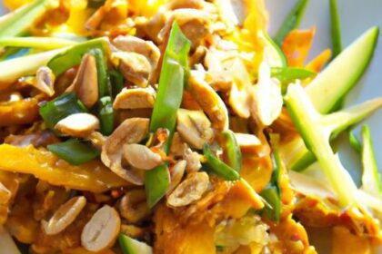 Crunchy Asian Tempeh Slaw with Zesty Sesame Dressing