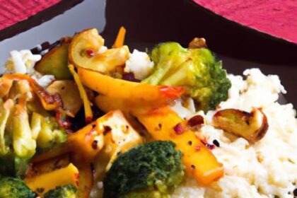 Vibrant Cauliflower Rice Stir-Fry: Tofu & Veggie Delight