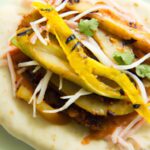 Hoisin Pulled Pork Arepas with Pickled Daikon Twist