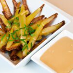 Crispy Yuca Fries Meet Zesty Wasabi Aioli Delight