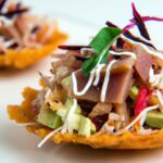Crunchy Delight: Spicy Tuna Tostadas on Crispy Rice