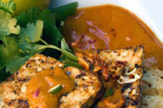 Zesty Chili-Lime Tempeh Satay with Creamy Peanut Dip