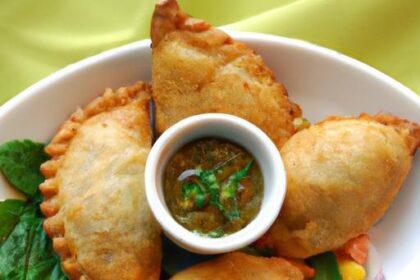 Thai-Inspired Empanadas Paired with Creamy Coconut Peanut Dip