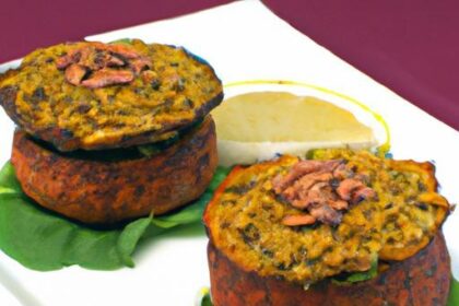 Smoky BBQ Lentil-Stuffed Portobello Mushrooms Delight