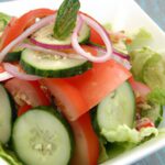 Fresh Tomato & Cucumber Fattoush Salad: A Vibrant Delight