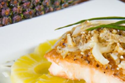 Tropical Delight: Pineapple Miso Salmon with Coconut Rice