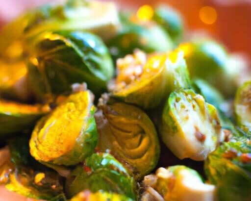 Zesty Roasted Brussels Sprouts with Tangy Mustard Vinaigrette