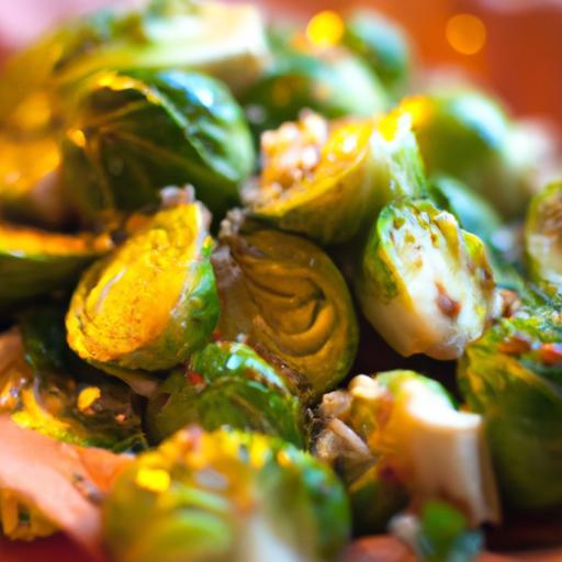 Zesty Roasted Brussels Sprouts with Tangy Mustard Vinaigrette