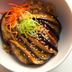 Umami Fusion: Miso Chipotle Glazed Eggplant with Sesame Seeds