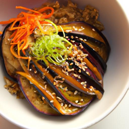 Umami Fusion: Miso Chipotle Glazed Eggplant with Sesame Seeds