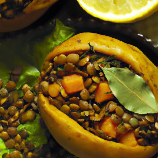 Hearty Lentil-Stuffed Butternut Squash: A Cozy Fall ⁤Feast