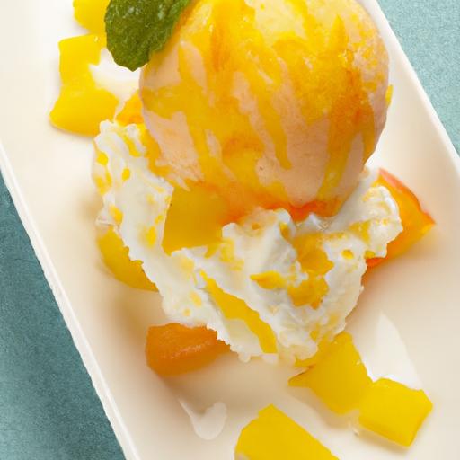 Zesty Mango Lime Sorbet: A refreshing Tropical Treat