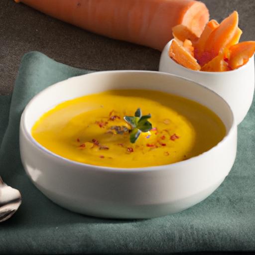 Velvety Carrot & Ginger Soup with Creamy Coconut Milk
