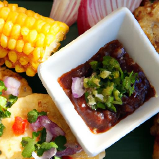 miso Corn Arepas Paired with smoky Chipotle Butter Flair