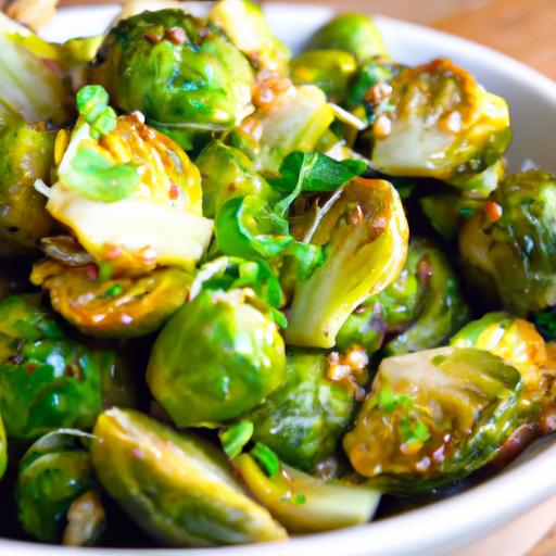 Zesty Roasted Brussels Sprouts with tangy Mustard Vinaigrette