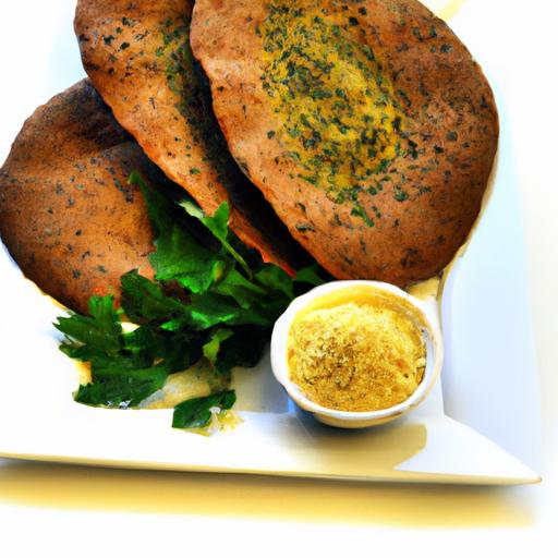 aromatic Whole Wheat Pita with Za'atar and Olive Oil Delight