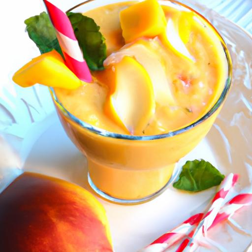 golden Peach​ Sunrise ⁤Smoothie: ⁣A Bright ‌Boost of Flavor