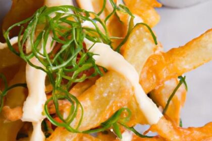 Crispy Yuca Fries Paired with Zesty Wasabi Aioli Delight