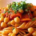 Nutritious Chickpea Pasta with Zesty Spicy Tomato Sauce