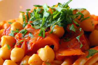Nutritious Chickpea Pasta with Zesty Spicy Tomato Sauce