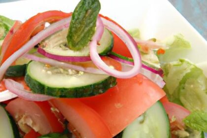 Fresh Tomato & Cucumber Fattoush Salad: A Vibrant Delight
