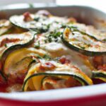 Zucchini Lasagna Delight with Fresh Homemade Tomato Sauce