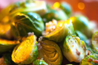 Zesty Roasted Brussels Sprouts with Tangy Mustard Vinaigrette