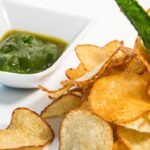 Spice Up Snack Time: Wasabi Guacamole with Crispy Chips
